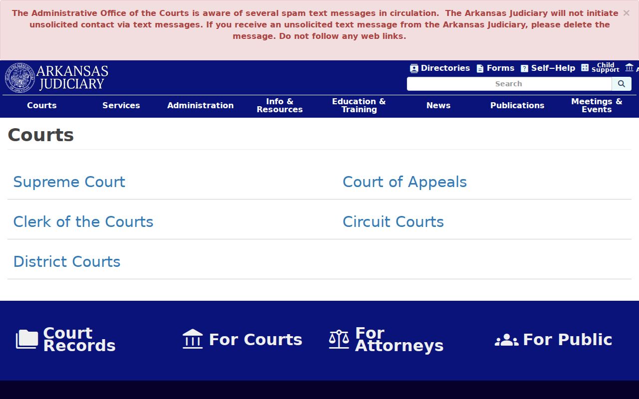 Arkansas court structure for Bradley County court dockets
