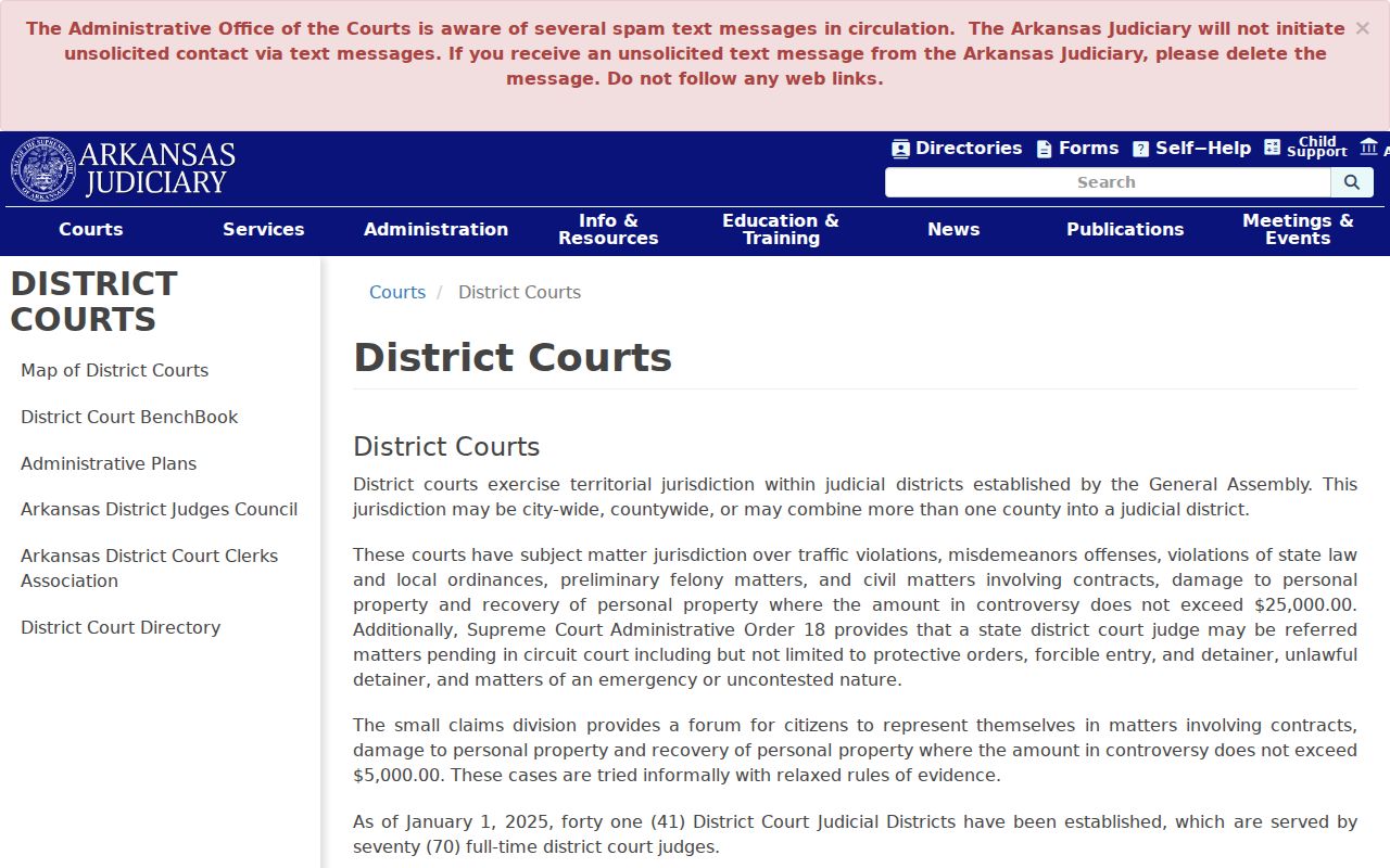 Bradley County District Court docket jurisdiction