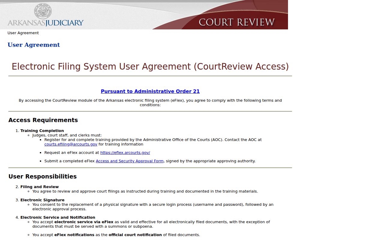 Bradley County case lookup eFlex CourtReview agreement