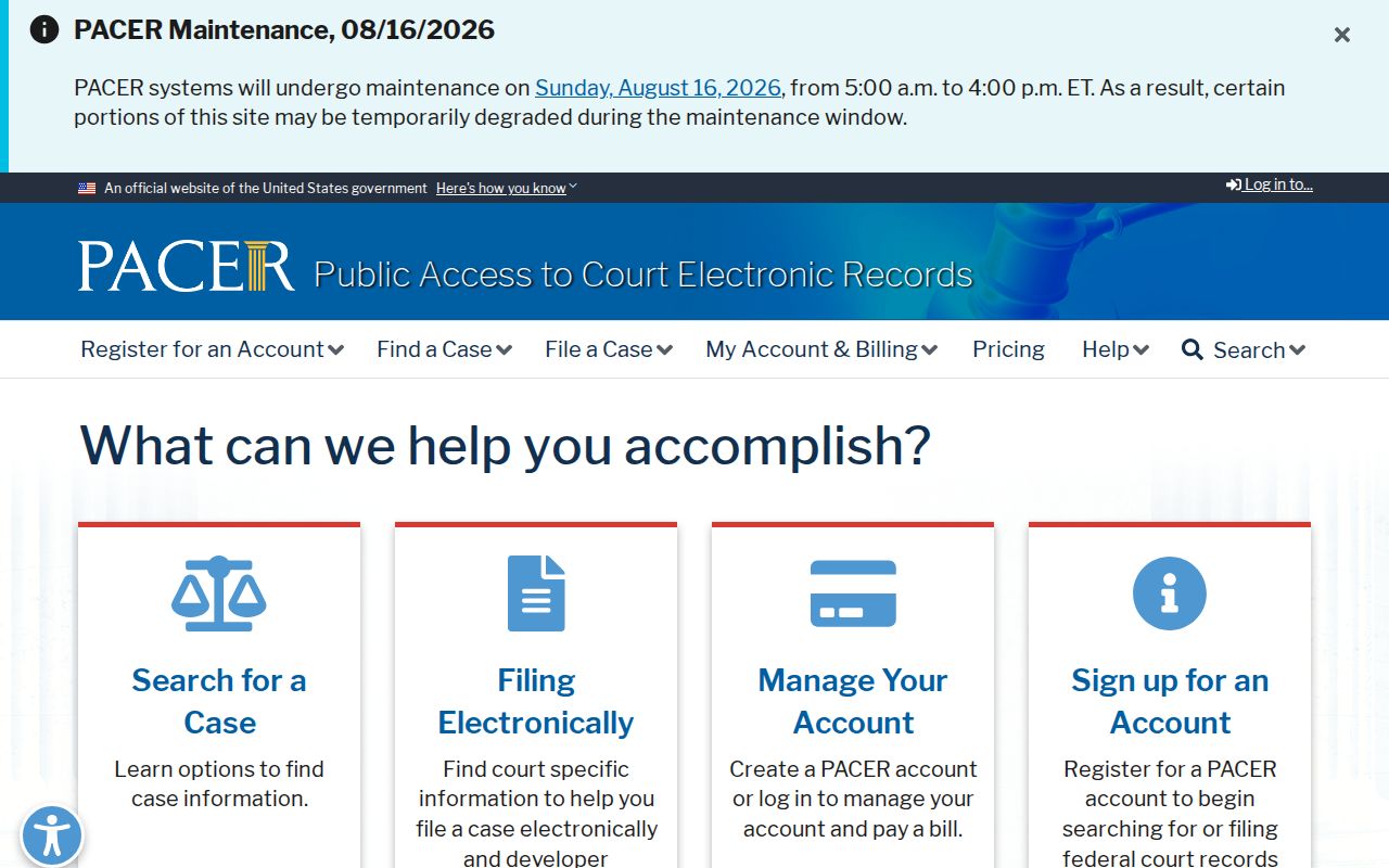 Bradley County traffic court records contrasted with PACER federal portal